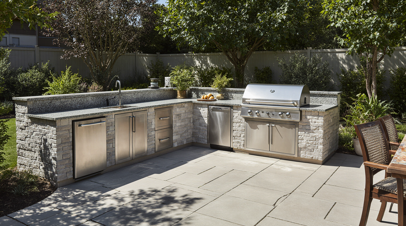 Prefabricated Outdoor Grill Islands
