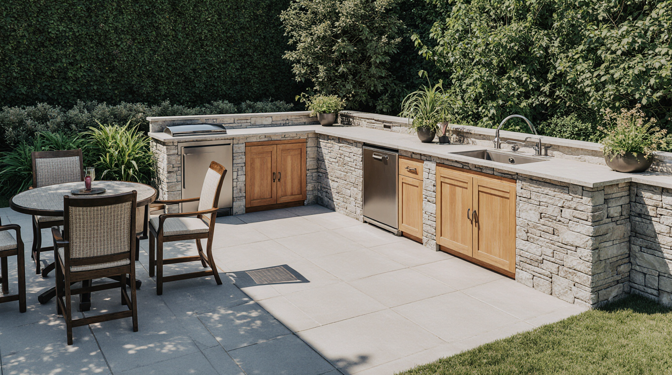 Outdoor Kitchen for Small Patio