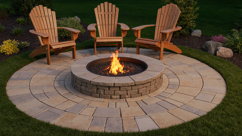 Outdoor Fire Pit Pavers