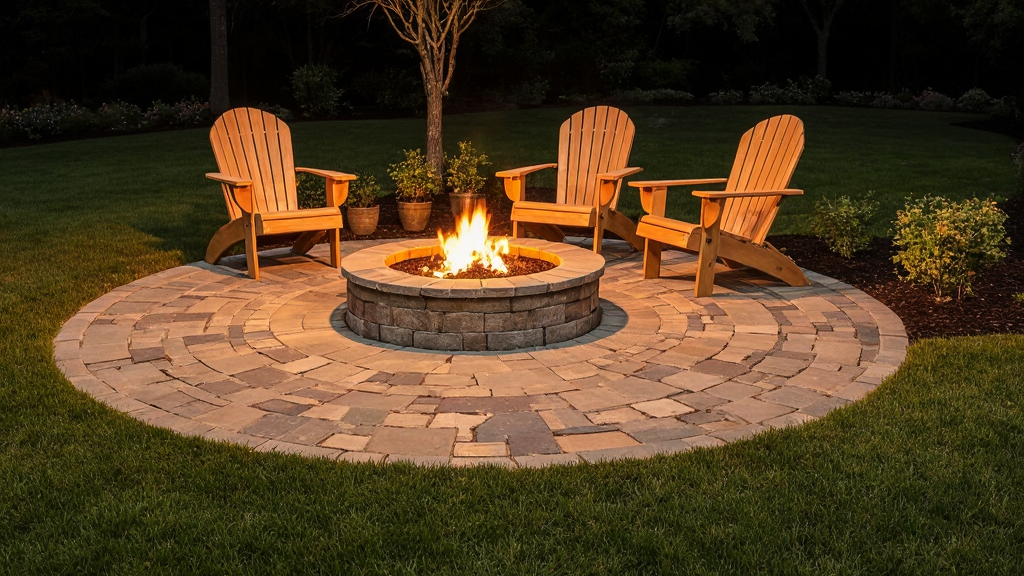 Fire Pit Using Pavers
