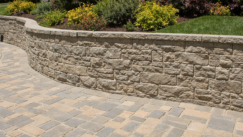 Landscape Paver Retaining Wall