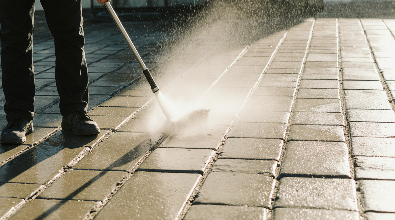 Pressure Wash And Seal Pavers