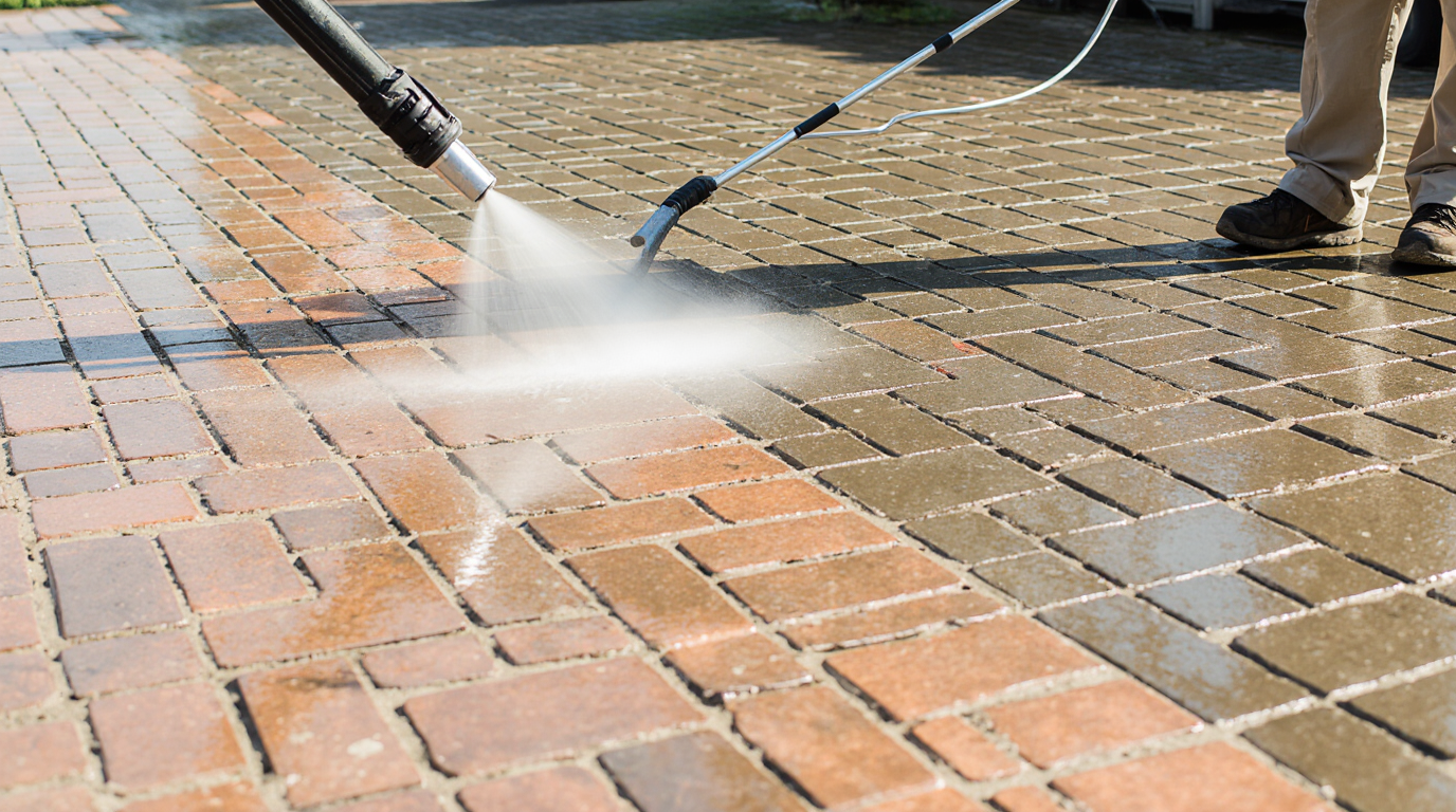 Paver Pressure Washing And Sealing