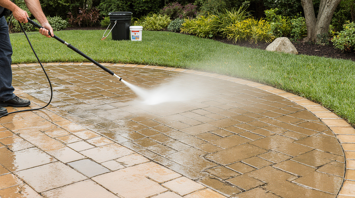 Paver Power Washing And Sealing