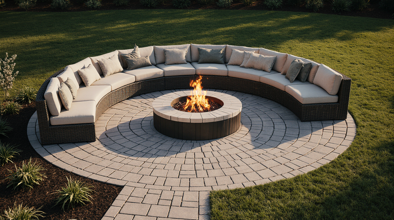 Curved Pavers For Fire Pit