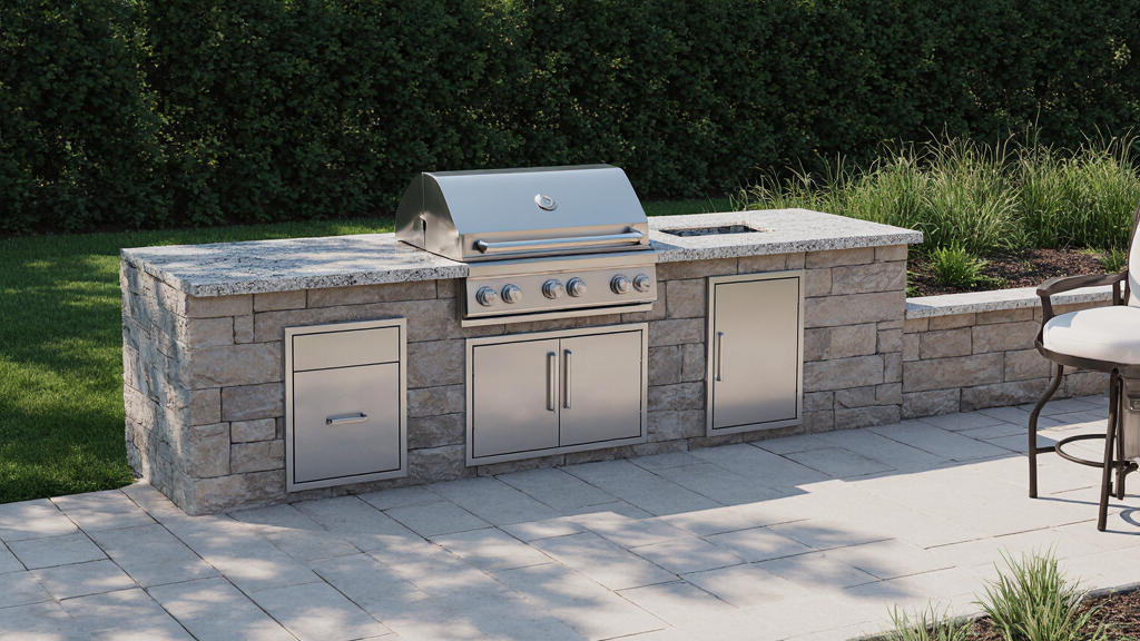 Natural Gas Grill Island