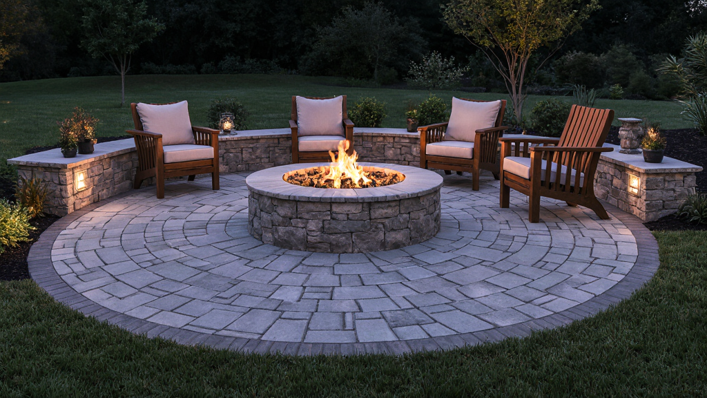 Pavers Around Fire Pit