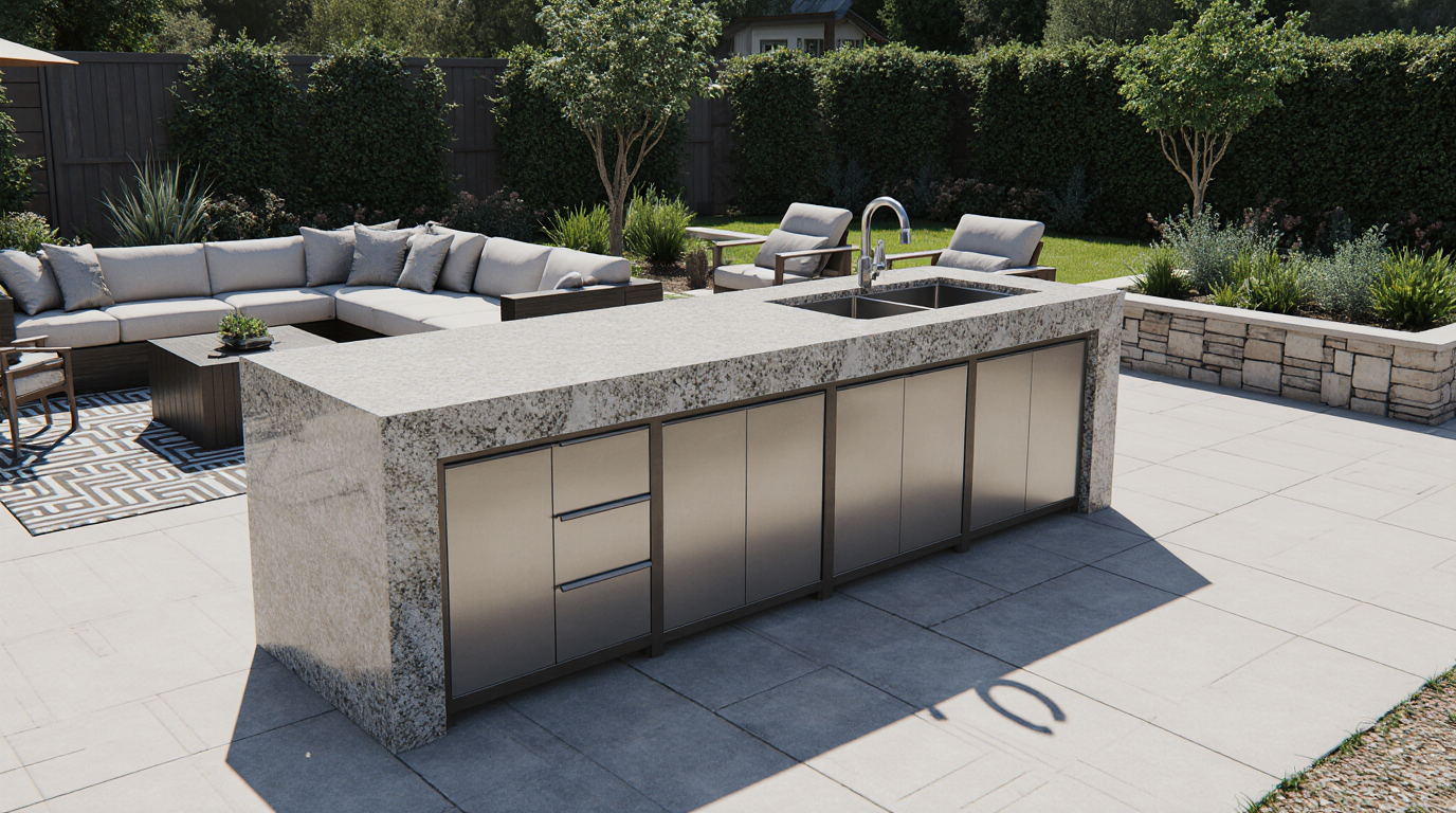 Outdoor Island with Sink