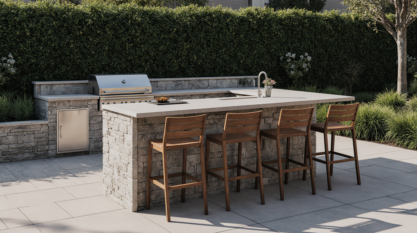 Grill Island with Bar