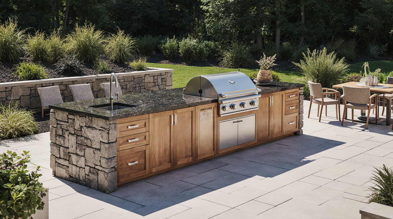 Outdoor Island with Storage