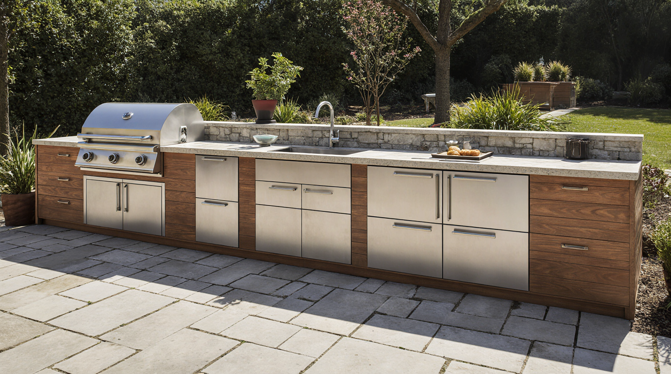 Outdoor Kitchen Cabinet Storage