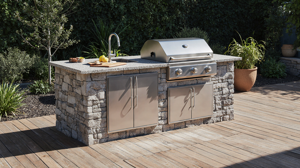 Small Outdoor Kitchen Island