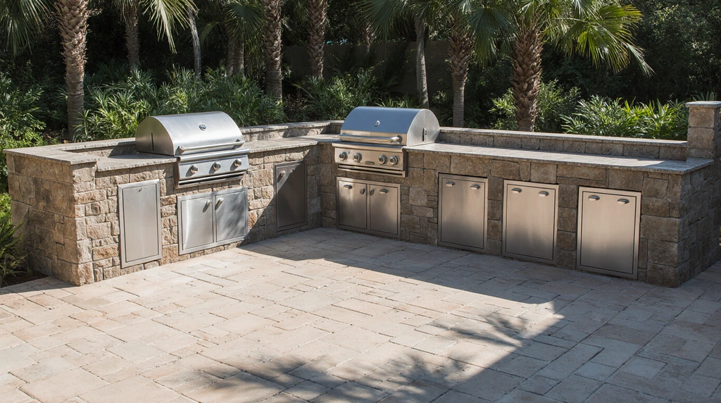 Custom Outdoor BBQ Islands