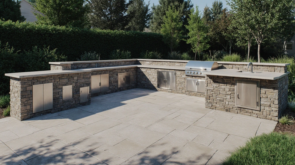 Outdoor Kitchen U Shape