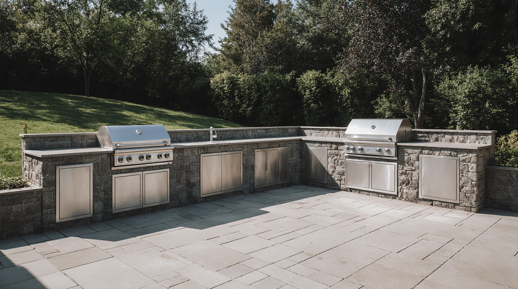 Natural Stone Outdoor Kitchen