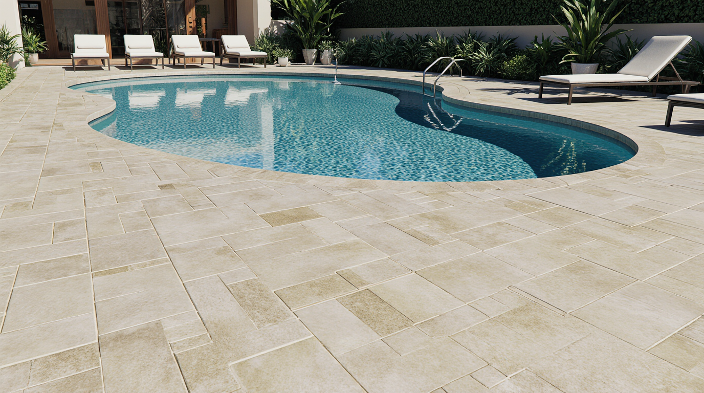 Travertine Pool Pavers