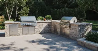 Backyard Kitchen Island