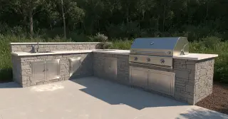 Built In Pizza Oven Outdoor Kitchen