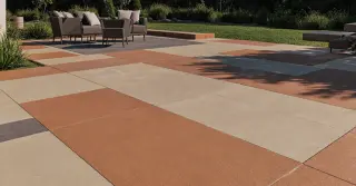 Colored Concrete Patio