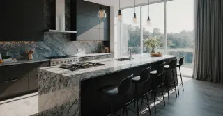 Kitchen Island Grill