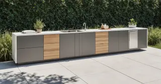 Metal Outdoor Kitchen Island