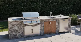 Natural Gas BBQ Island