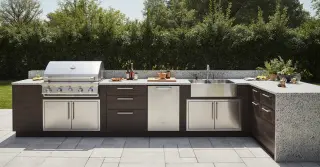 Outdoor Barbecue Cabinets