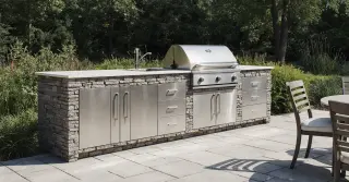 Outdoor BBQ Storage Cabinet