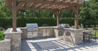 Outdoor Enclosed Kitchen