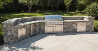 Outdoor Kitchen Natural Gas Grill