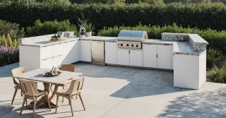 Outdoor Kitchen White