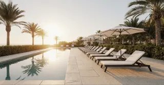 Travertine Pavers Pool Deck