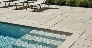 White Limestone Pavers
