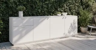 White Outdoor Cabinet